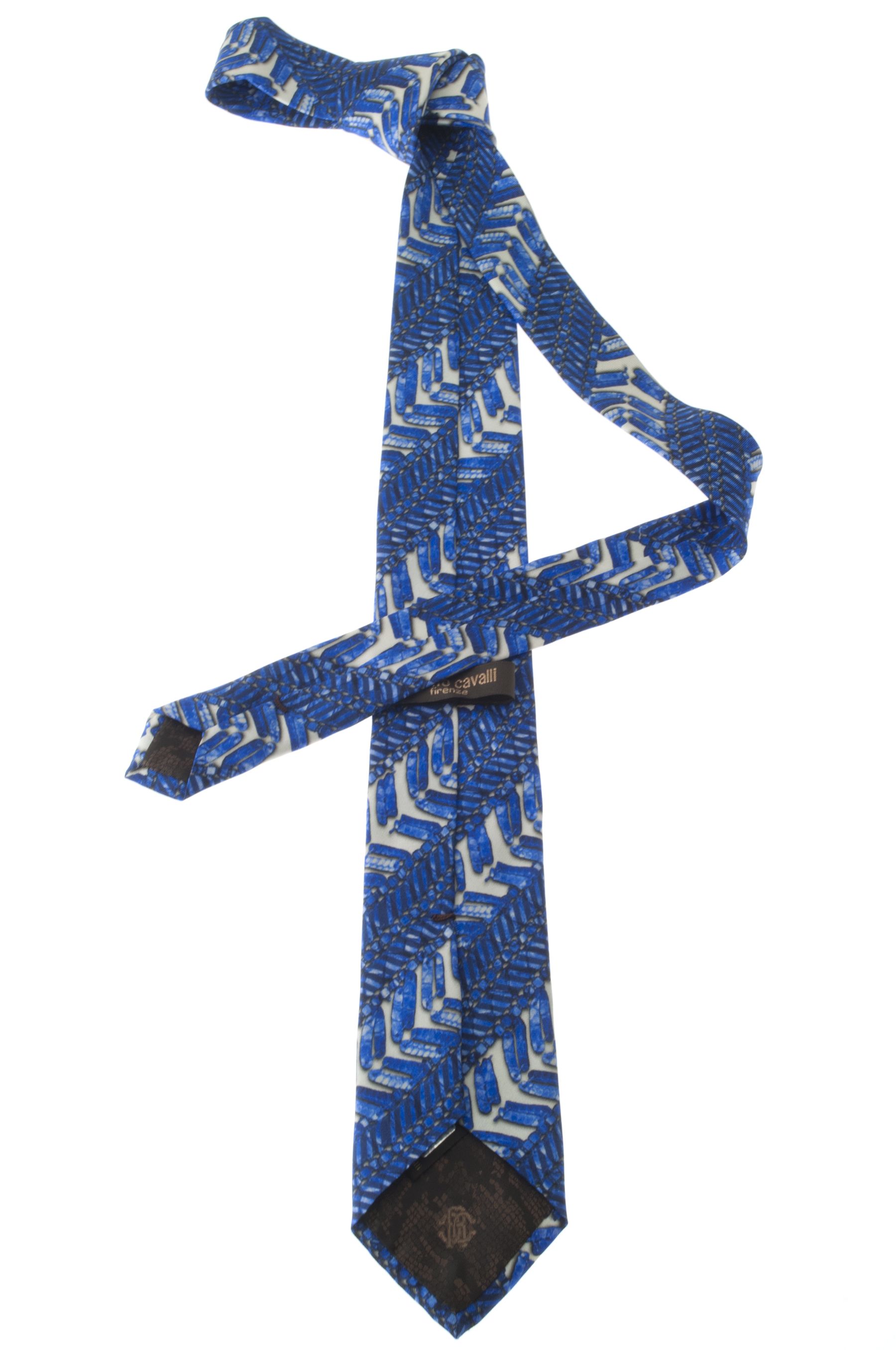 Roberto Cavalli Geometrical Pattern Silk Ties - Roberto Cavalli Rc 0049c